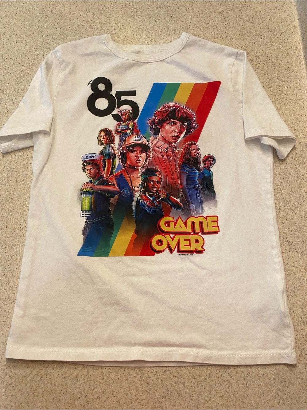 GAP x Stranger Things Graphic Tee Character T-Shirt size 14-16